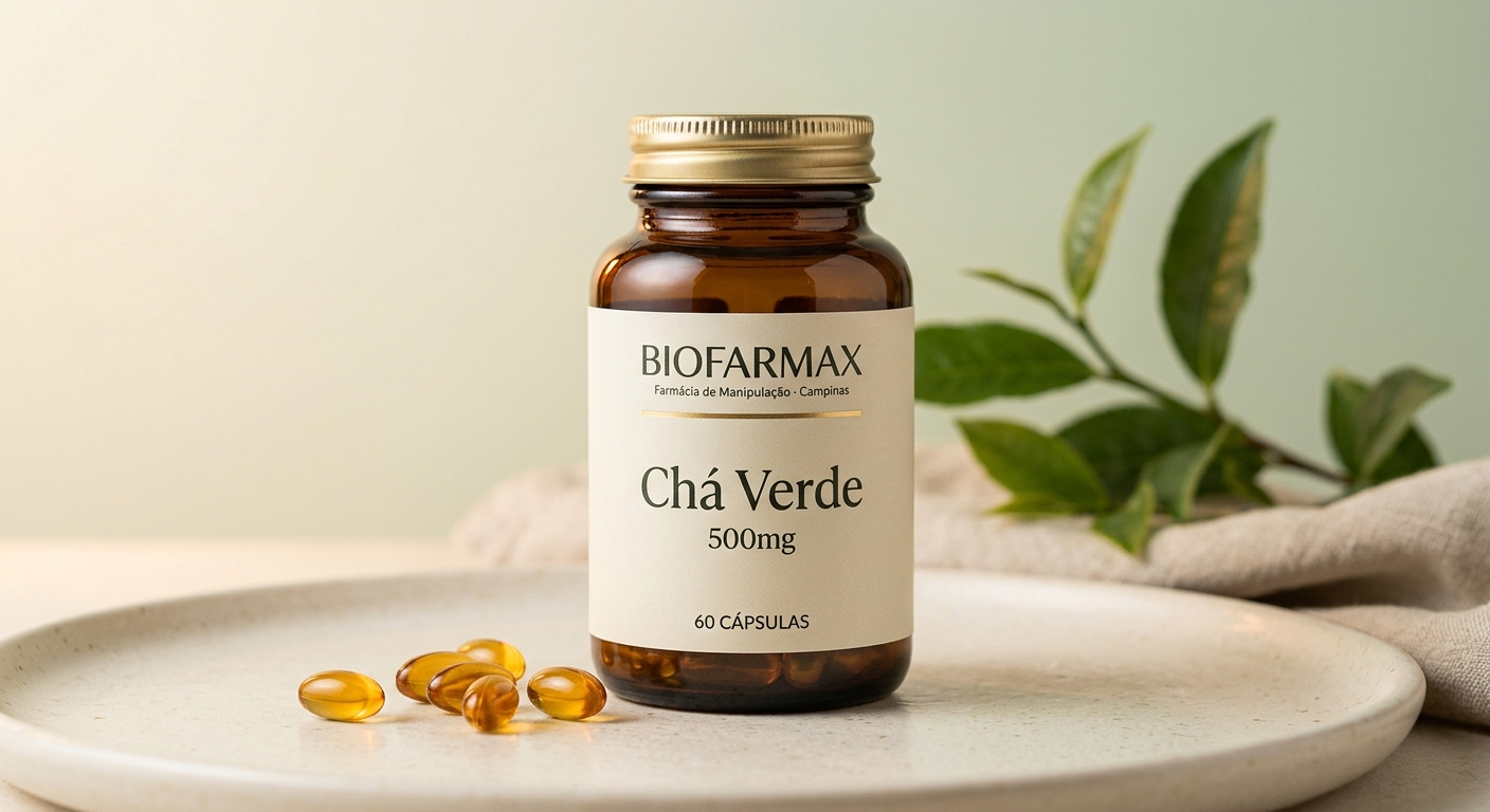 Chá Verde 500mg 60 Cápsulas