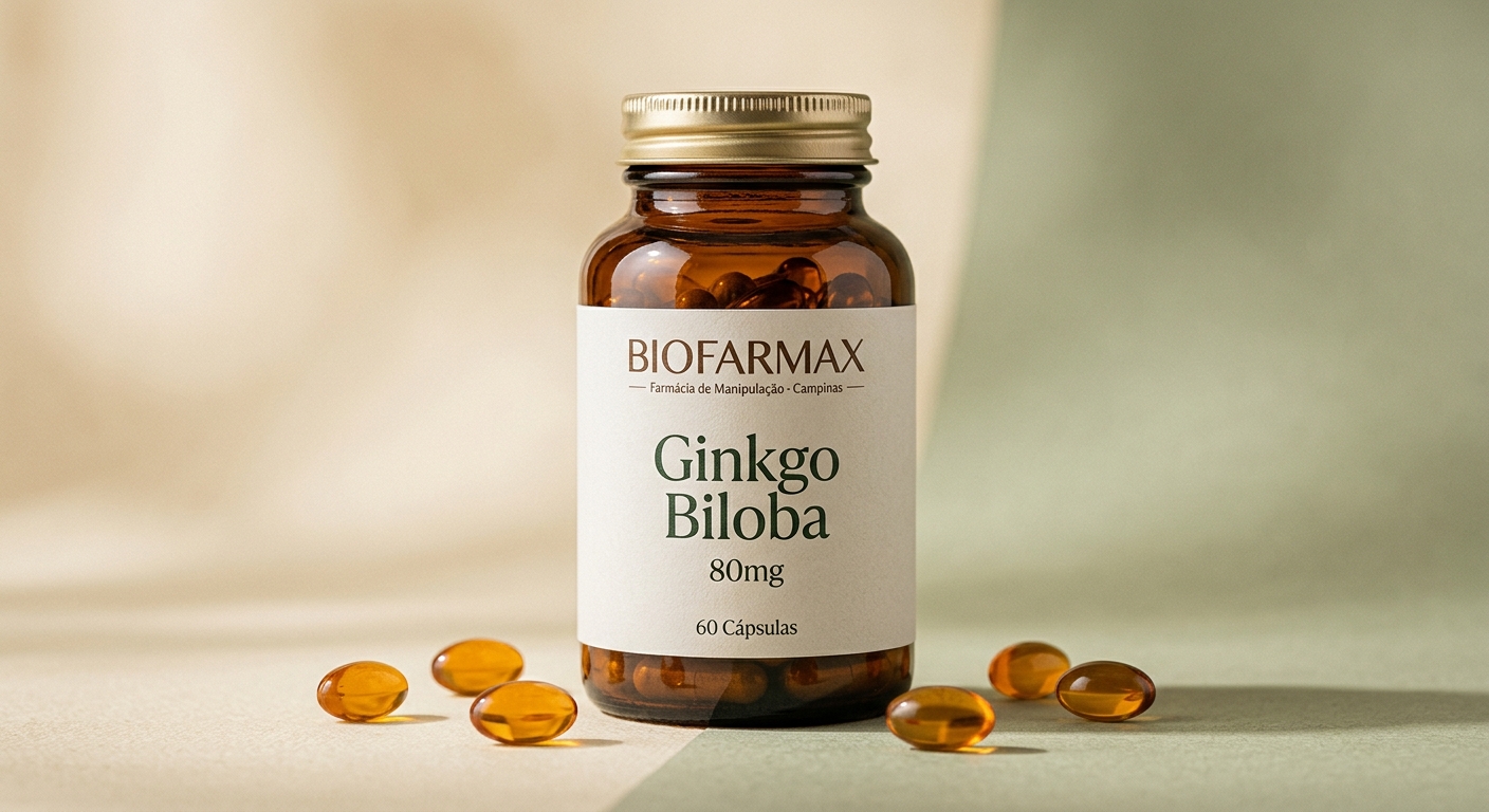 Ginkgo Biloba 80mg 60 Cápsulas