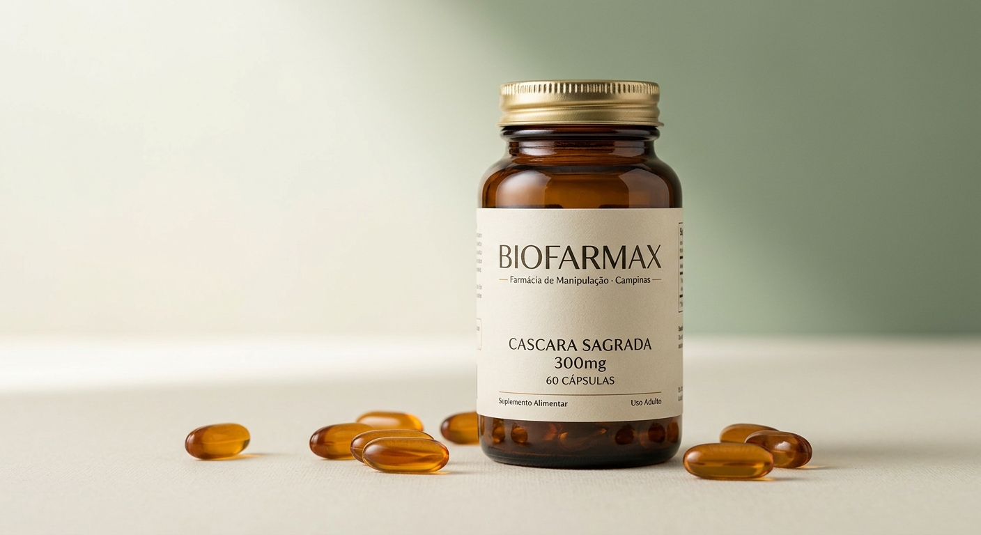 Cascara Sagrada 300mg 60 Cápsulas